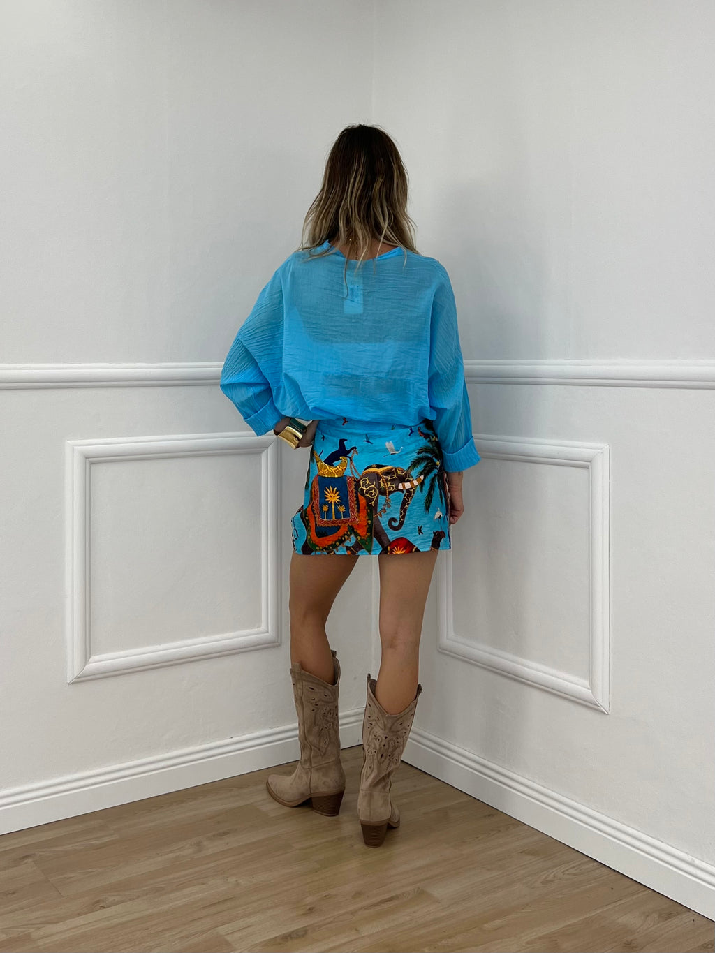 Camicia Over Soft 6040 Turchese