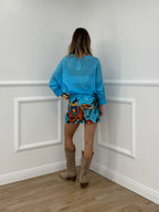 Camicia Over Soft 6040 Turchese