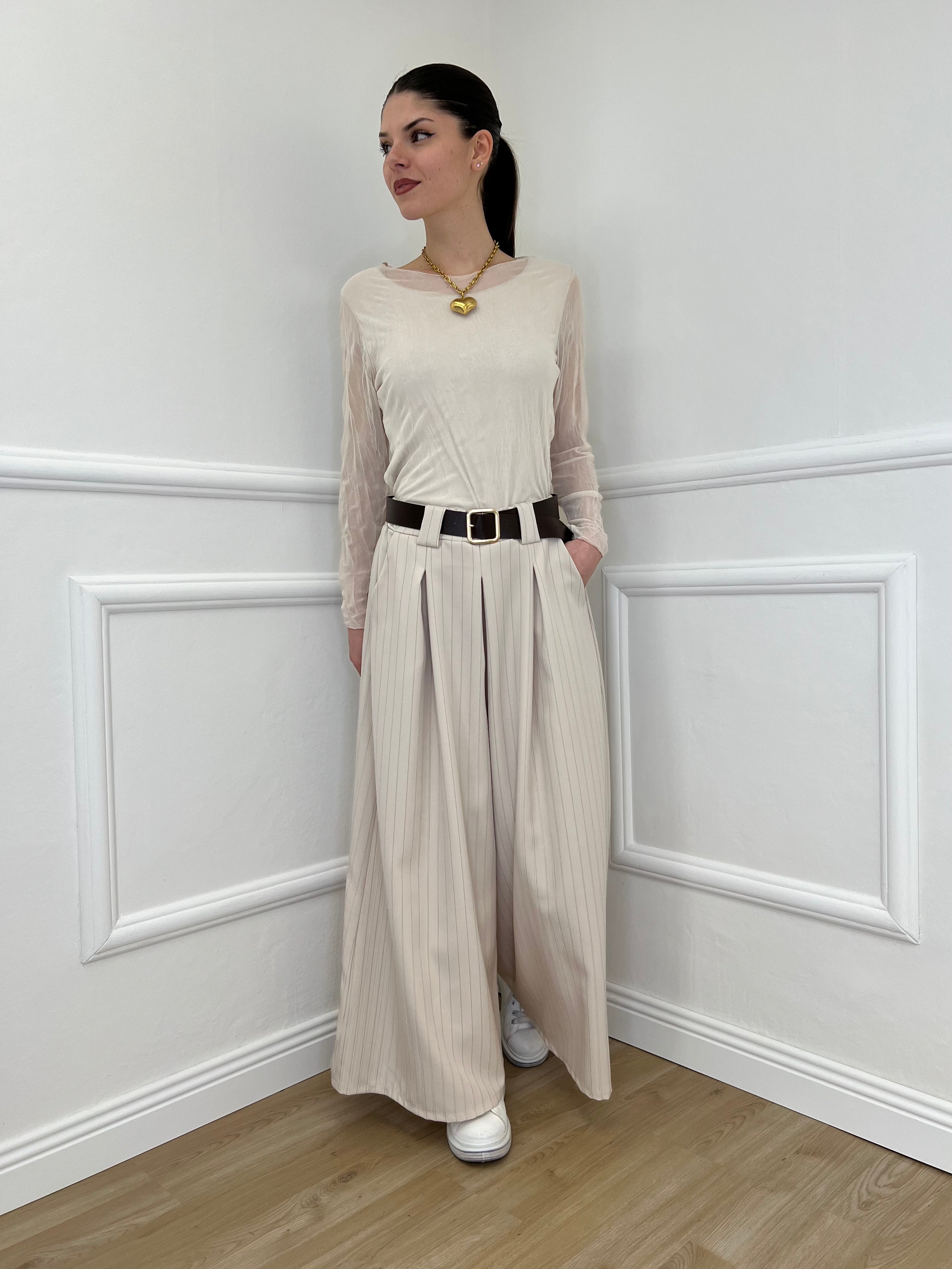 Pantagonna Gessato 2568 Beige