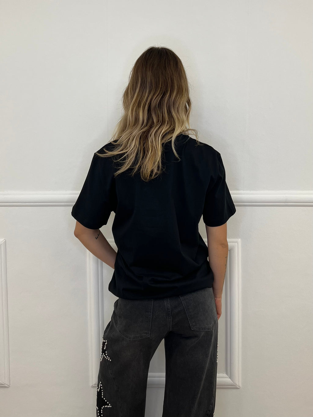 T-Shirt Over Lumina L8869 Nero