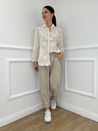 Pantalone Baggy Viscosa 2815 Beige