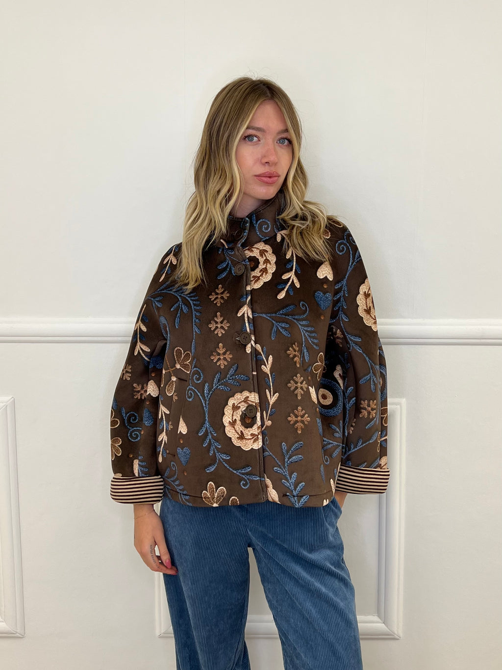 Giacca Suzani Neoprene 2991 Marrone