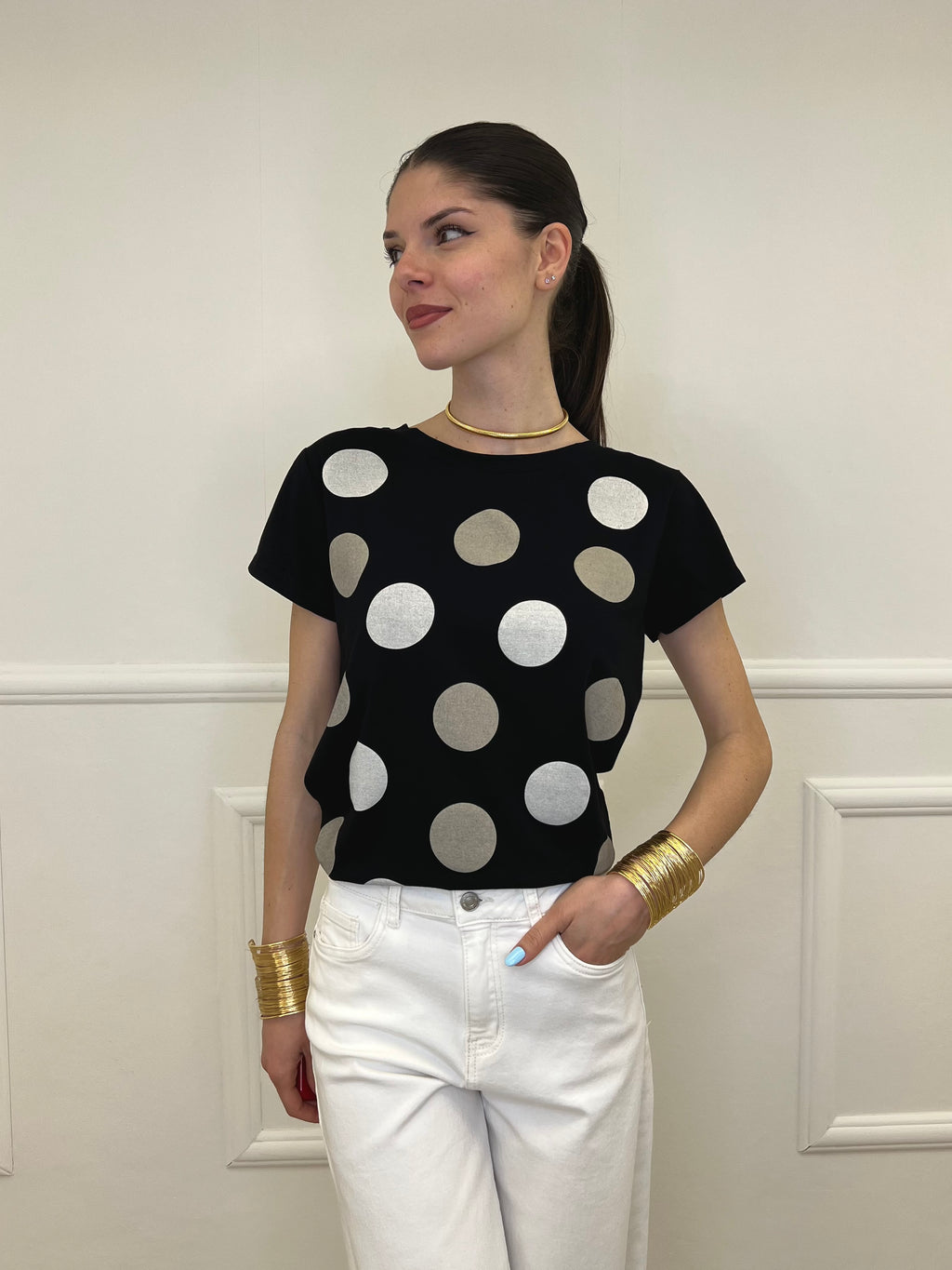 T-shirt Regular Fit Pois