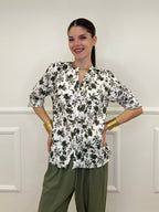 Camicia Fiori Coreana 2588-2 Verde