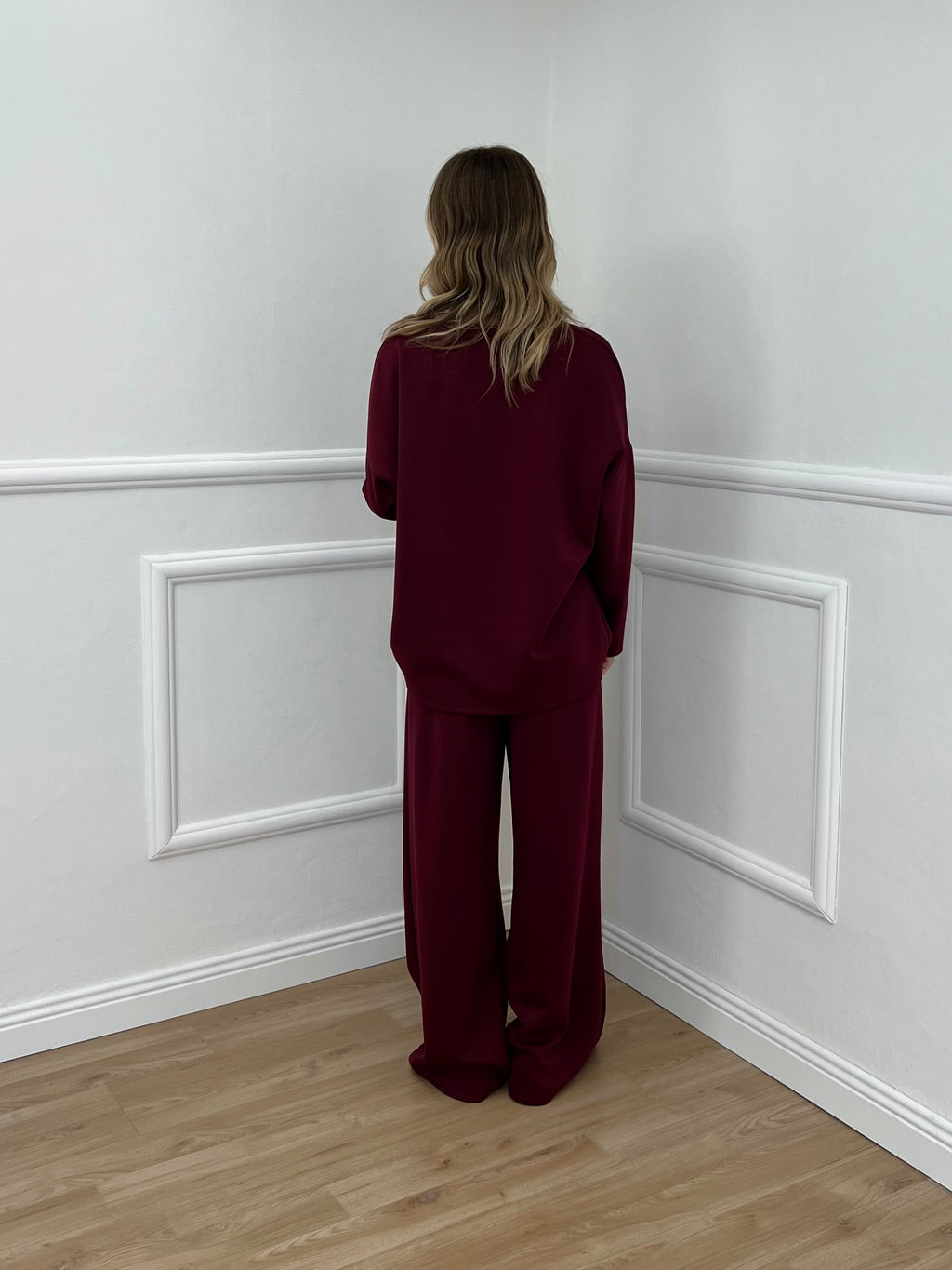 Tuta Over in Viscosa 3277 Bordeaux