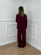 Tuta Over in Viscosa 3277 Bordeaux