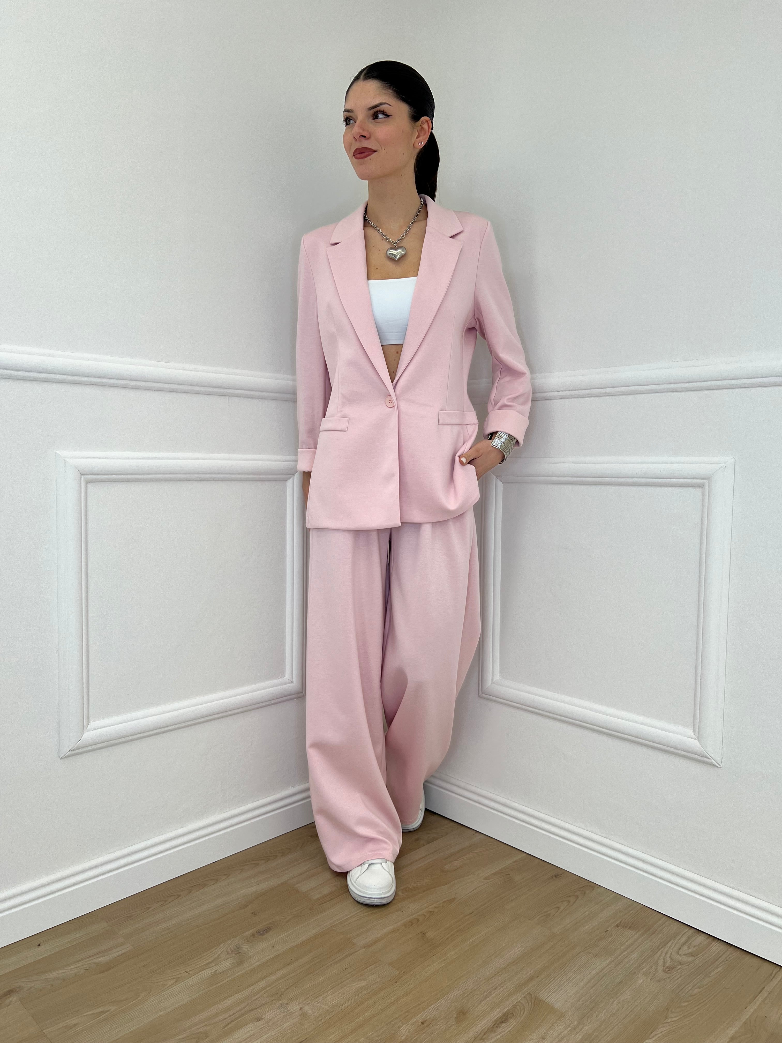 Blazer in Viscosa 27435 Rosa
