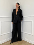 Tailleur Micro Borchie L5181 Nero - Bazar Abbigliamento