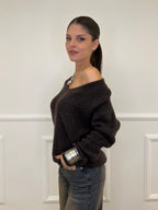 Maglia a V Alpaca 24103