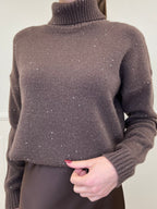 Dolcevita Micro Paillettes 25100 Marrone