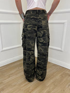 Pantalone Palazzo Cargo Camouflage 88152