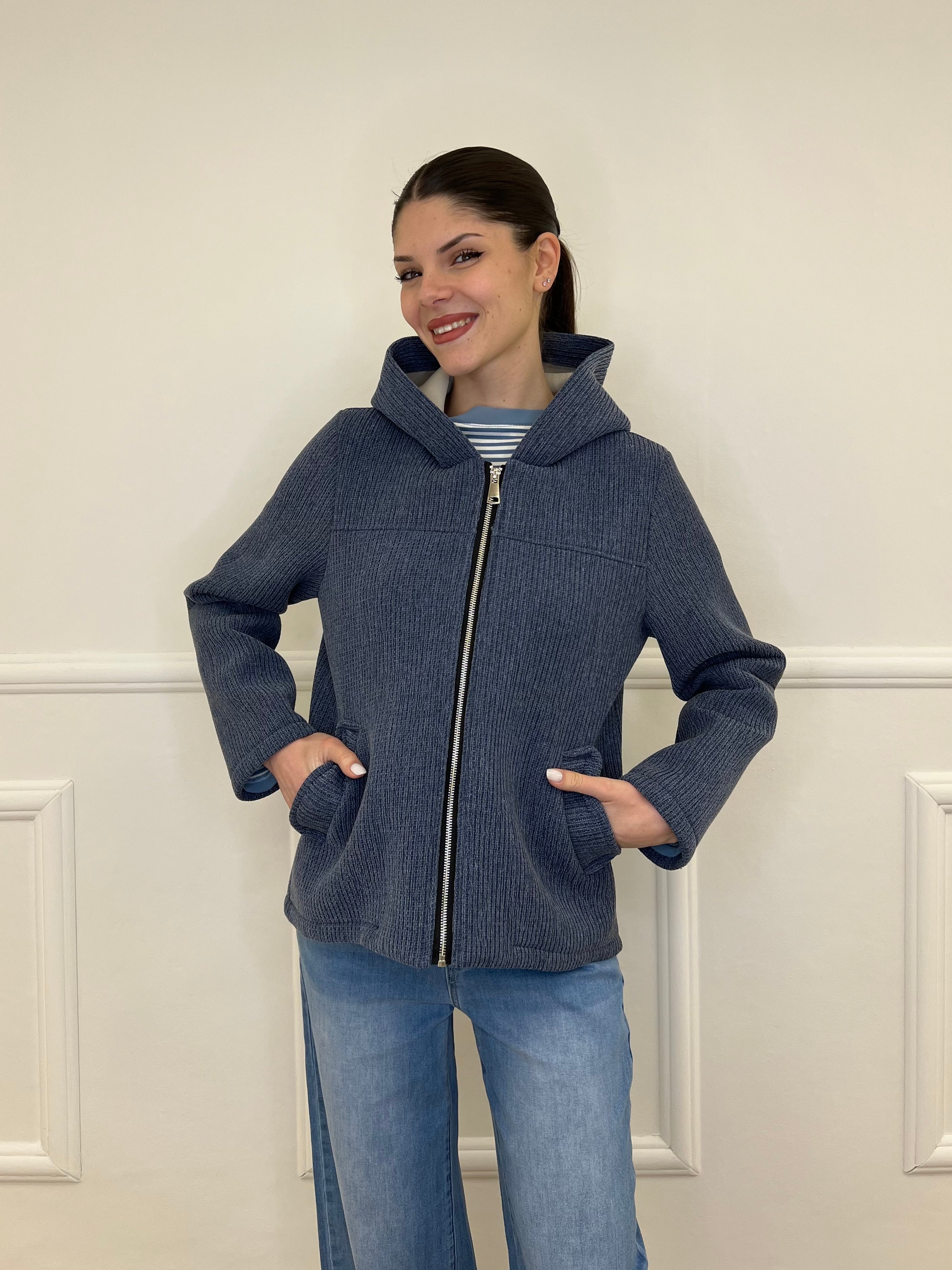 Giacca Neoprene Zip 26087 Avio