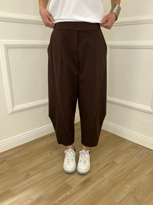 Pantalone Balloon Punto Milano 9516 Moro