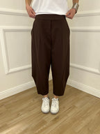 Pantalone Balloon Punto Milano 9516 Moro