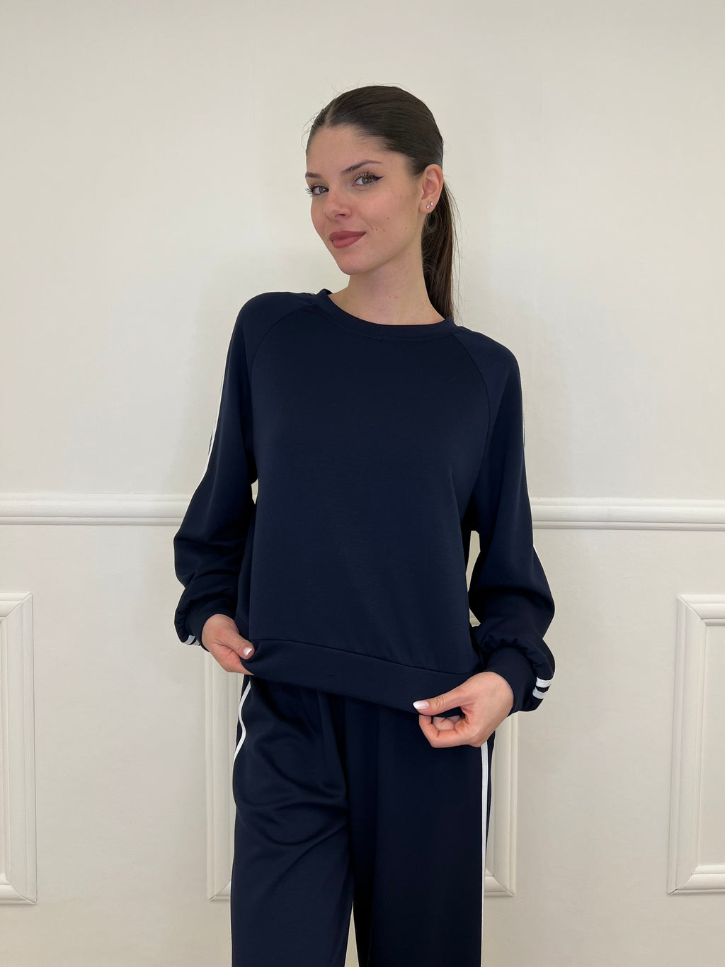 Tuta Bande Girocollo 88426 Blu