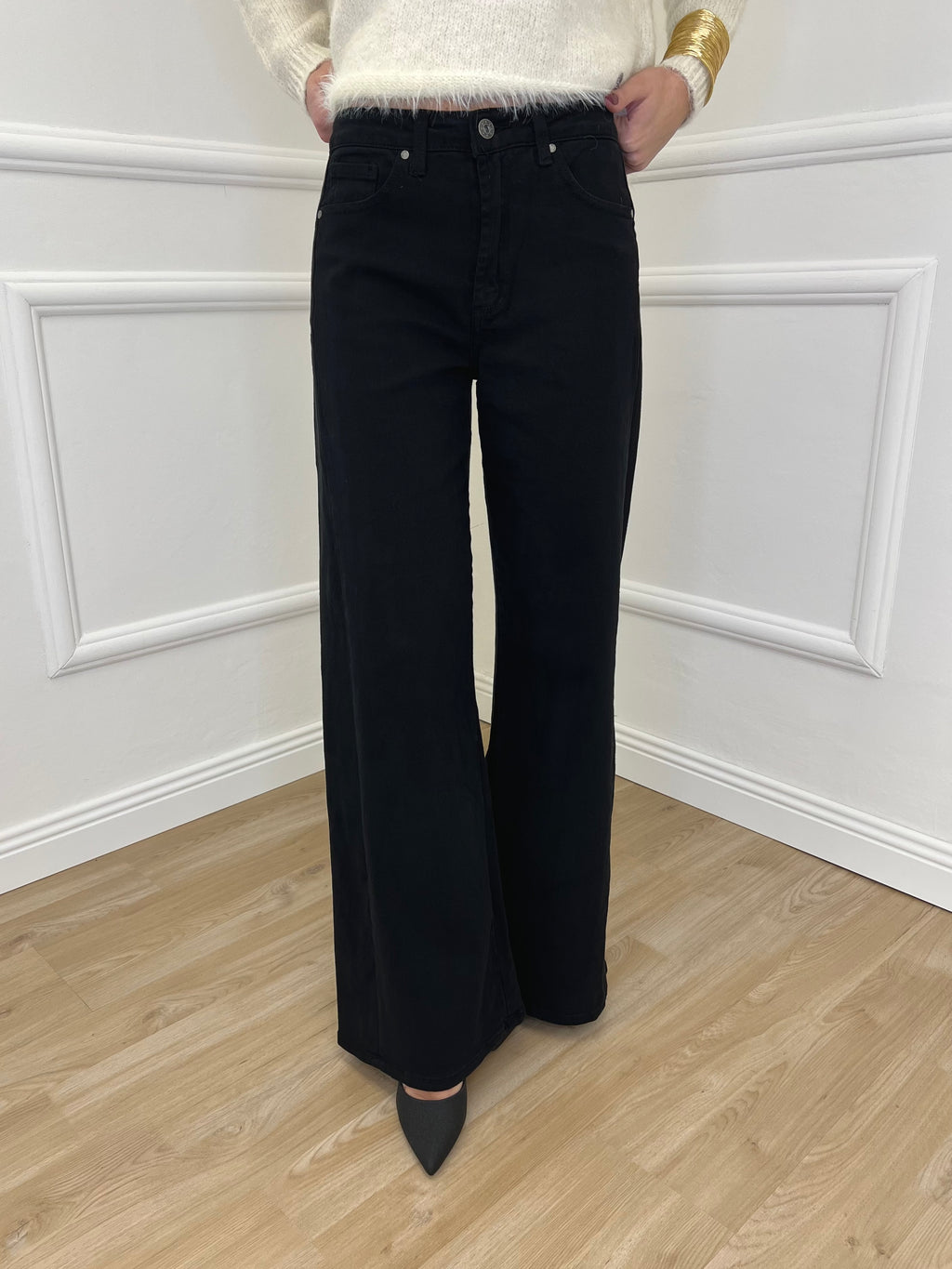 Jeans a Palazzo 2297 Nero