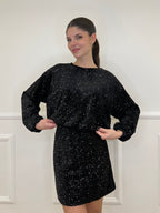 Maglia Paillettes 90225 Nero