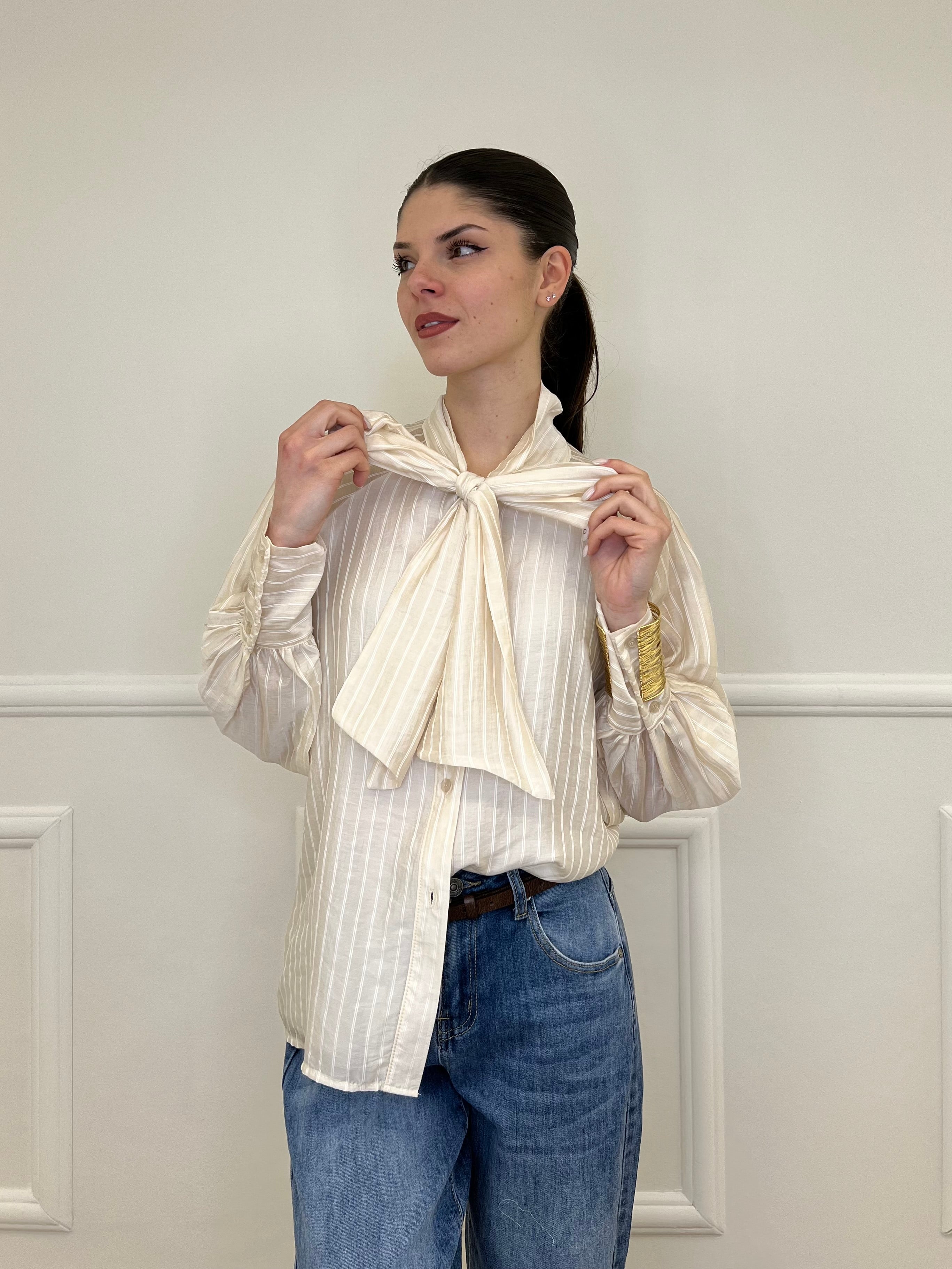 Camicia Regimental Fiocco 563841 Ecru