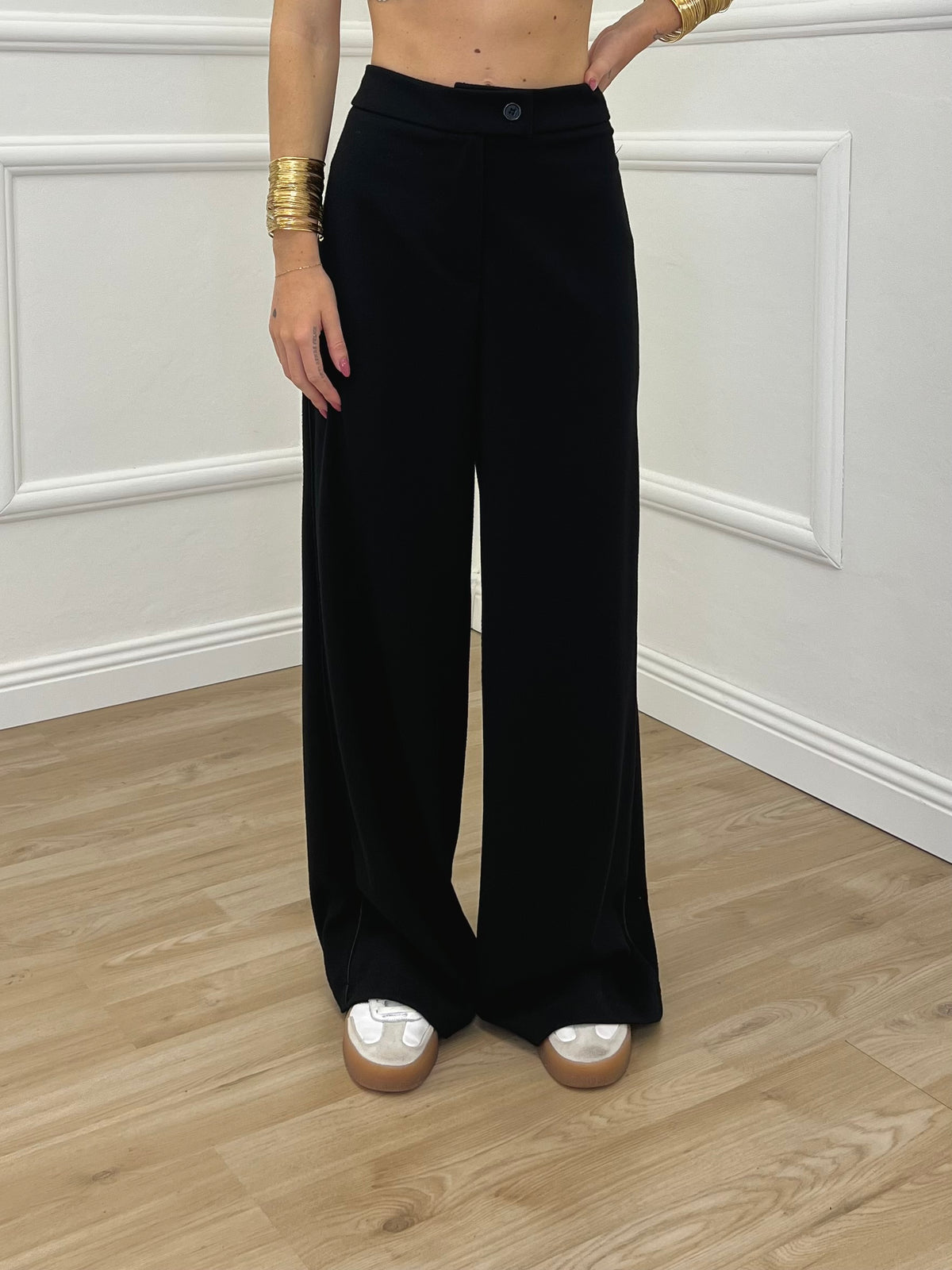 Pantalone Palazzo Spacco 1454 Nero