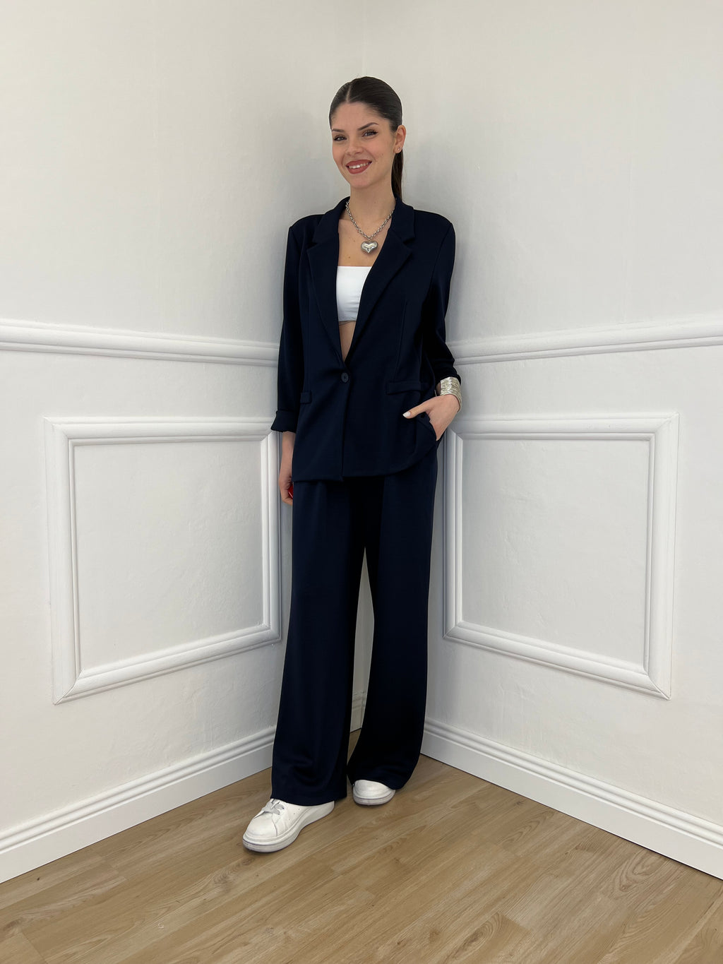 Blazer in Viscosa 27435 Blu