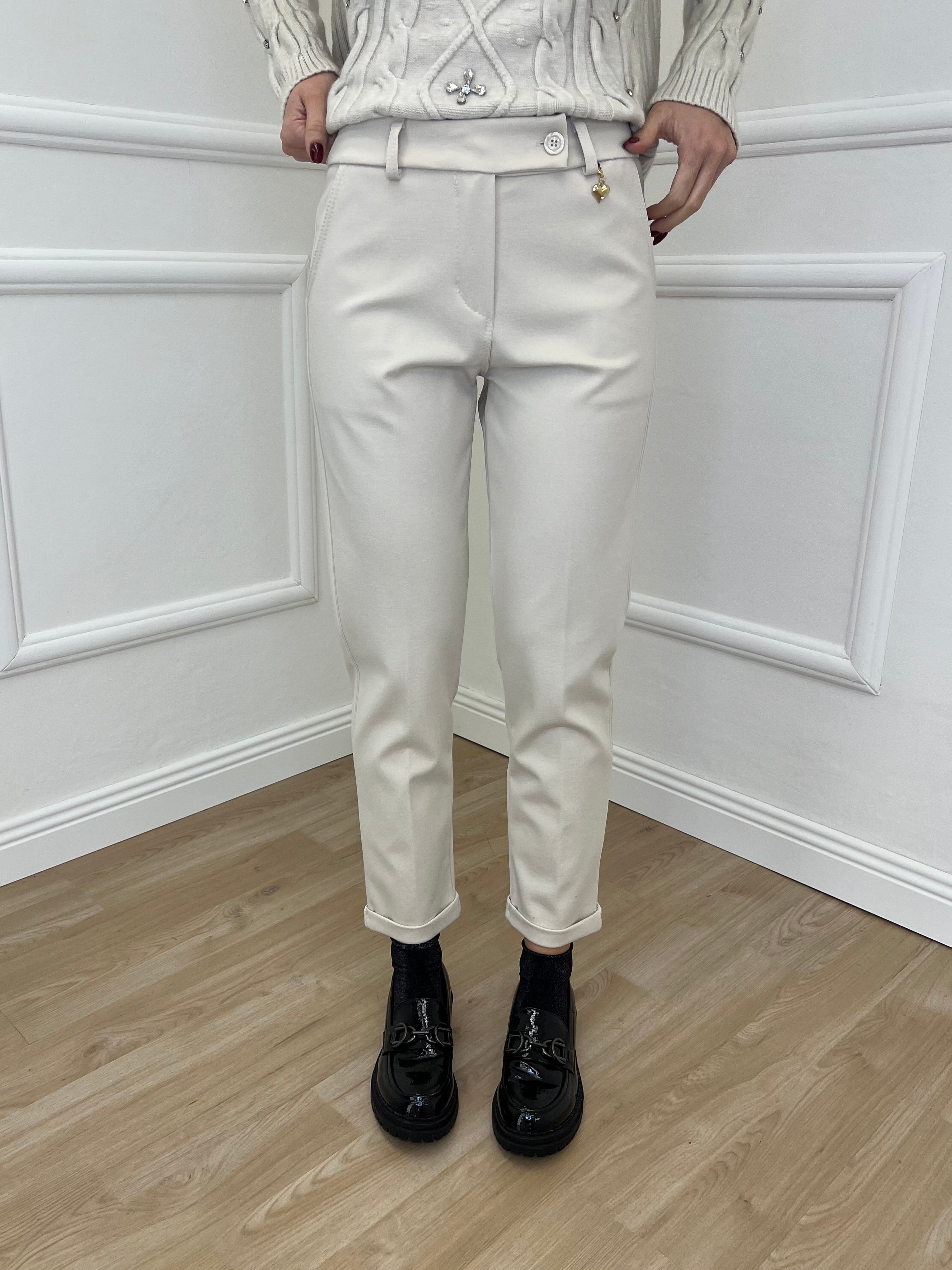 Pantalone Cuore 5582 Panna