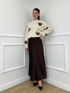 Maglia Shetland Cuori 2405 Ecru