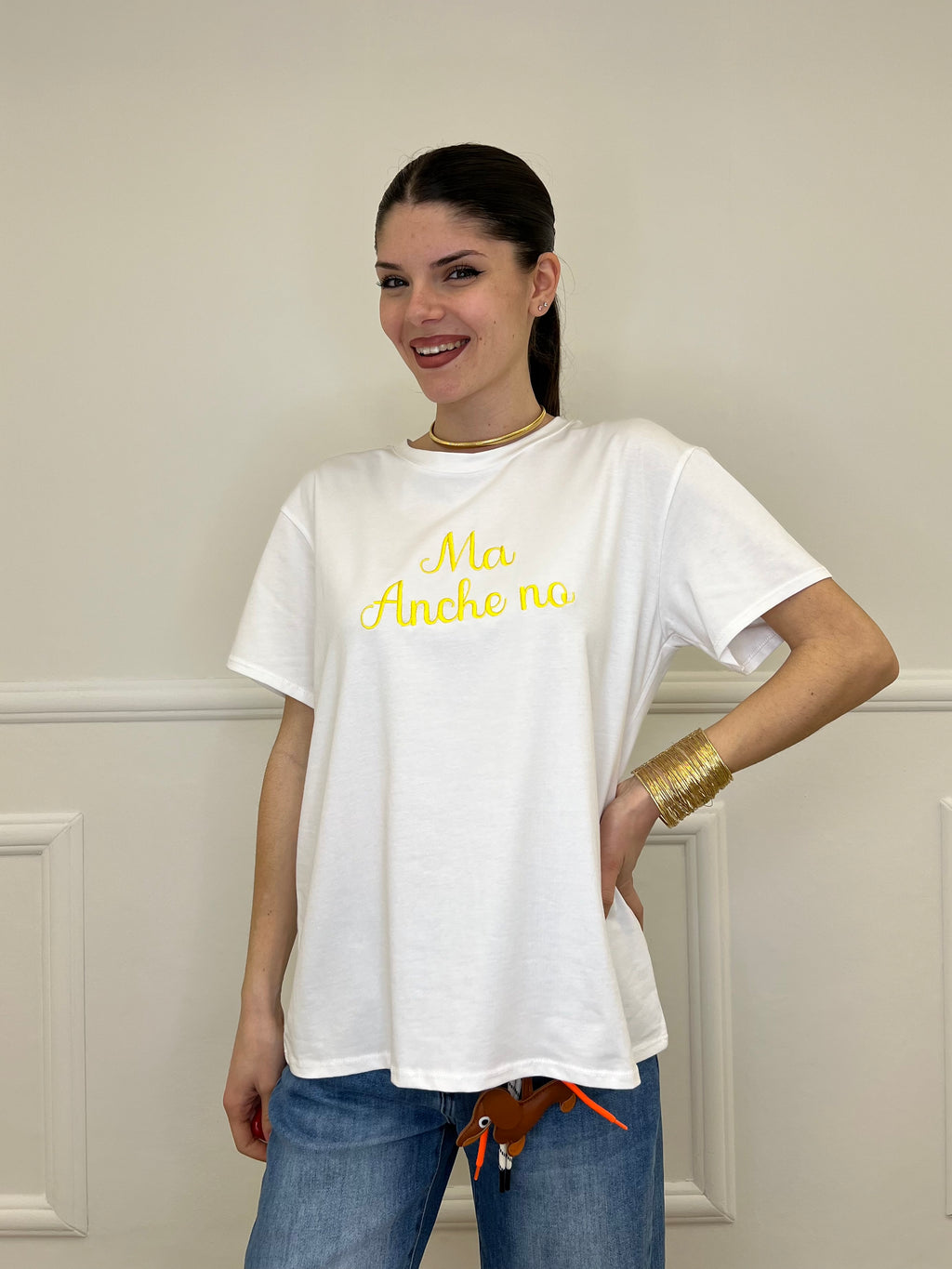 T-shirt Over "Ma Anche No"