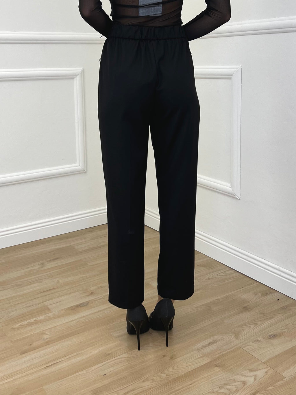 Pantalone Regular Gabardine 83487 Nero