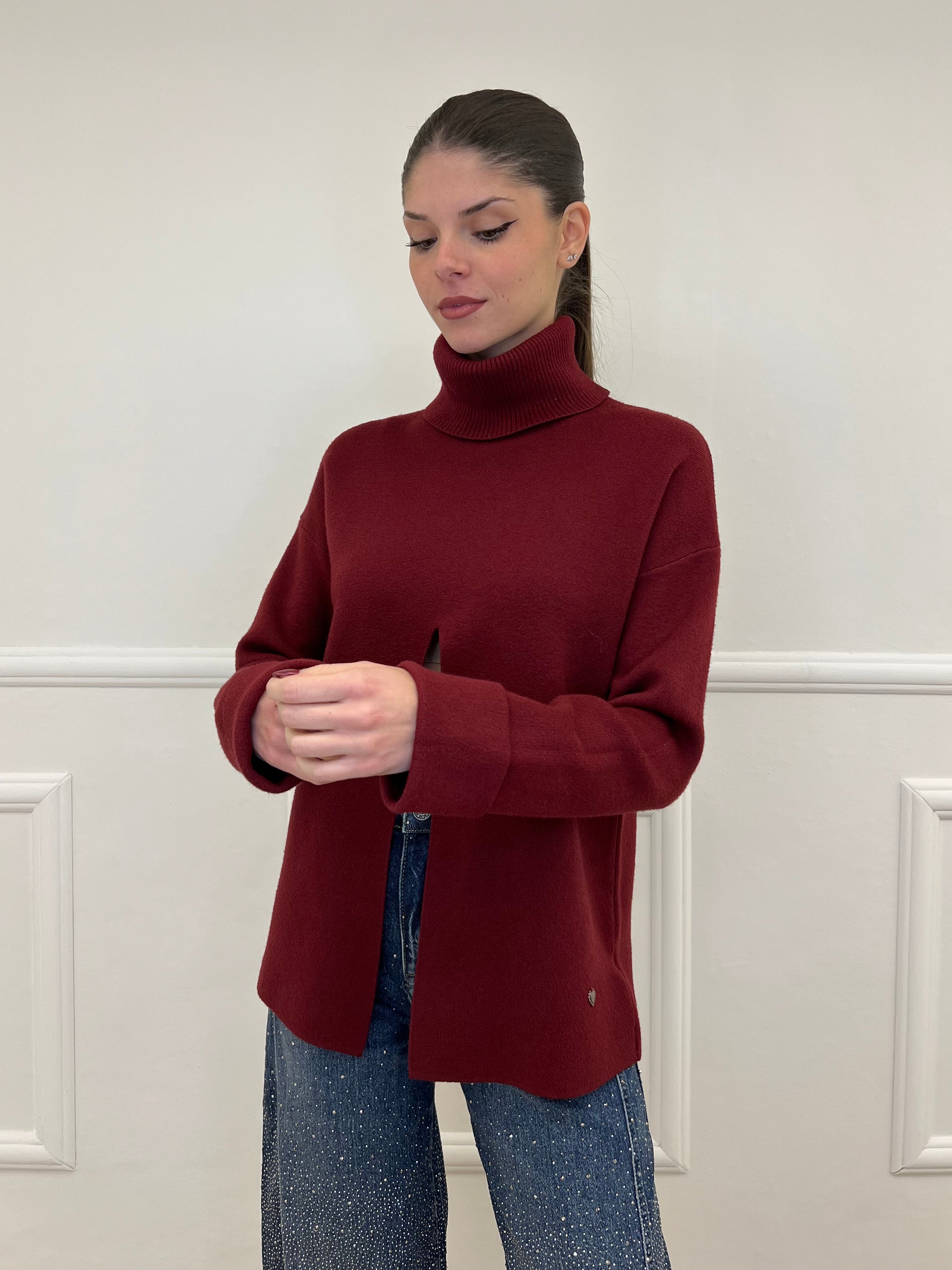 Maglia Spacco 10834 Bordeaux