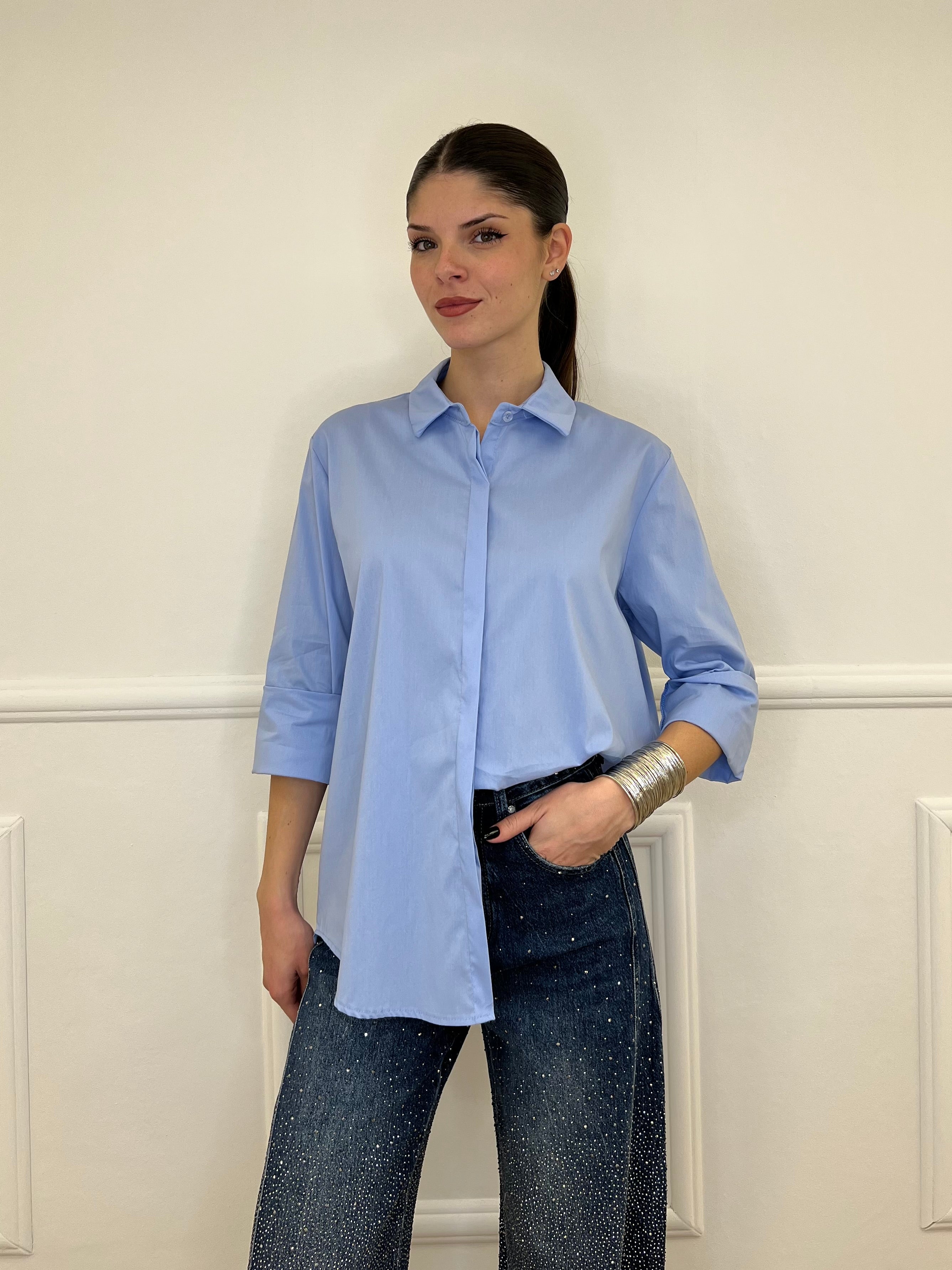 Camicia Over 50320 Azzurro