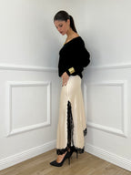 Gonna Asimmetrica Pizzo 2722 Panna