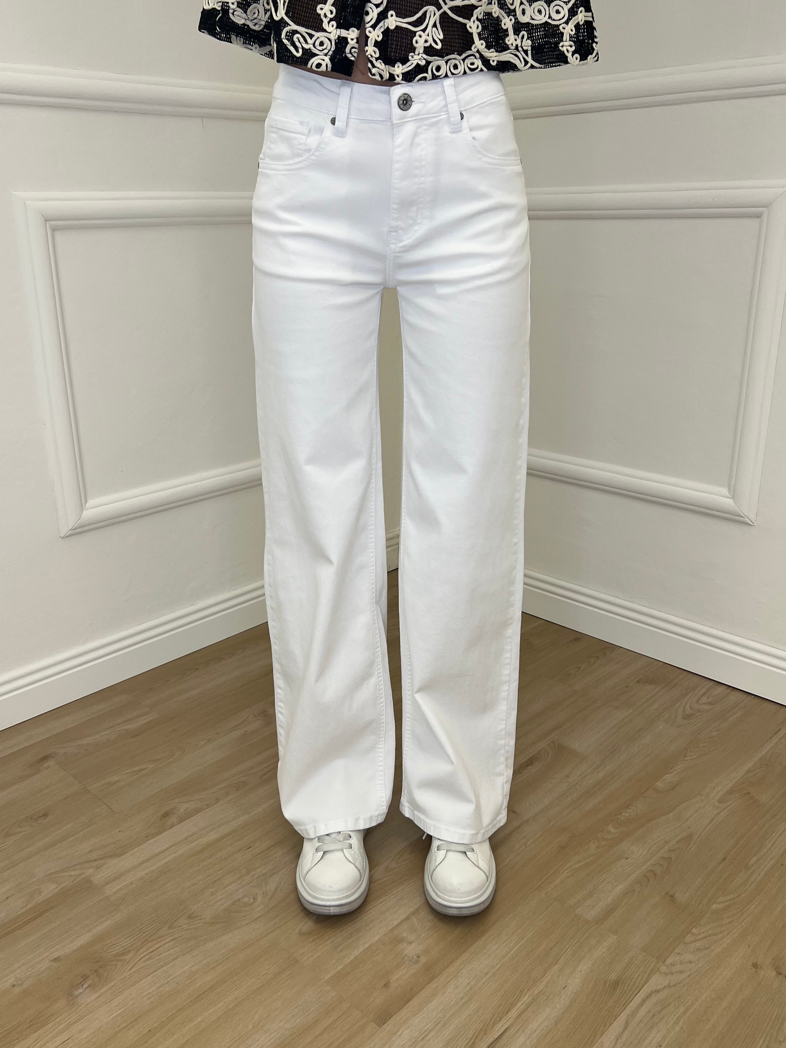 Jeans Straight Fit 2208 Bianco