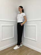 Pantalone Baggy Viscosa 2815 Nero