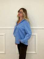 Camicia Regimental Over 28813 Azzurro