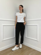 Pantalone Baggy Viscosa 2815 Nero