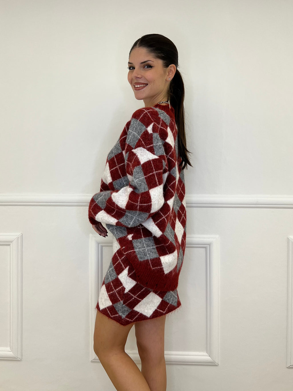 Completo Losanghe 2595 Burgundy