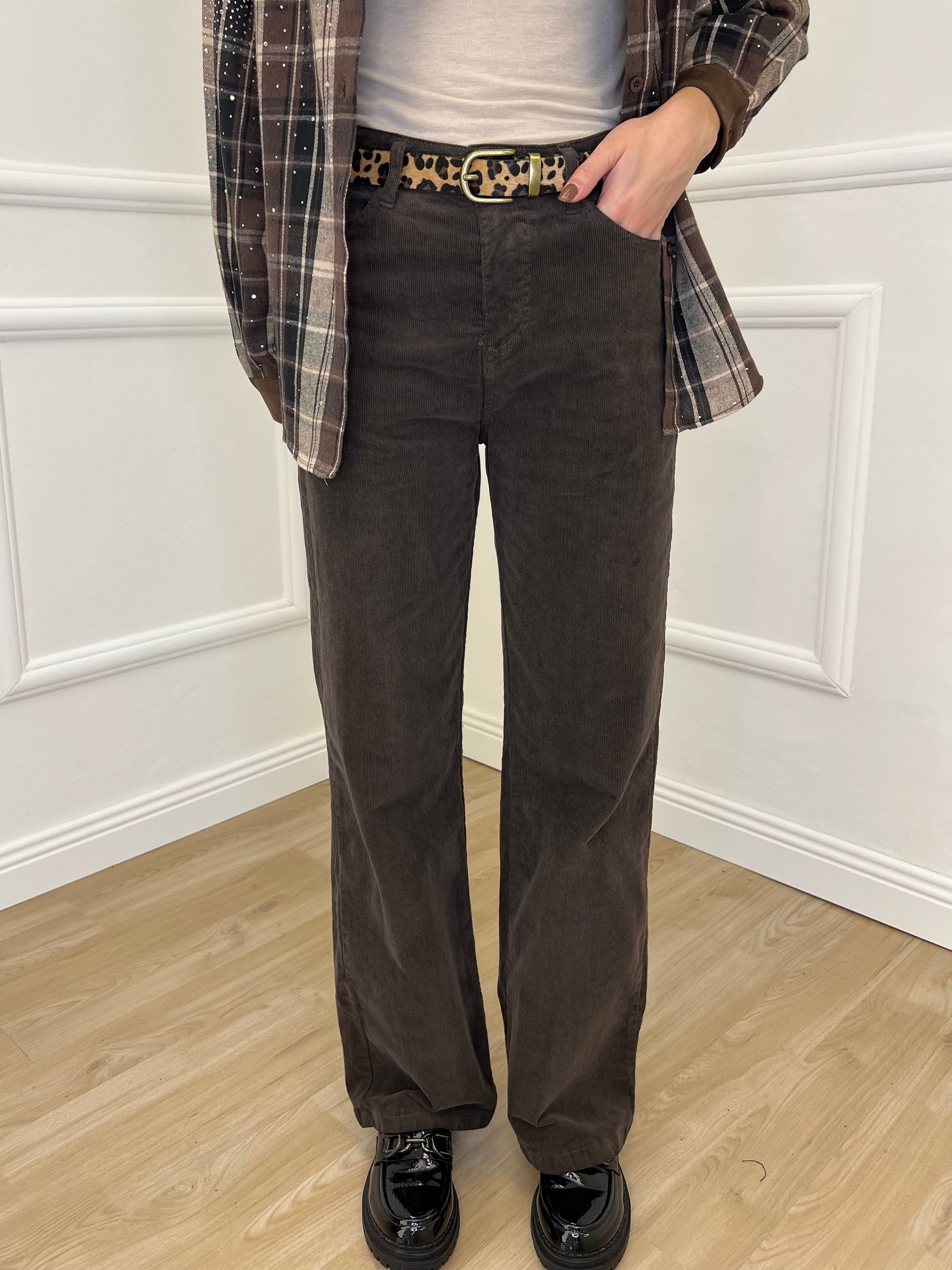 Pantalone Millerighe 824604 Moro