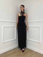 Tuta a Fascia Con Foulard 22498 Nero