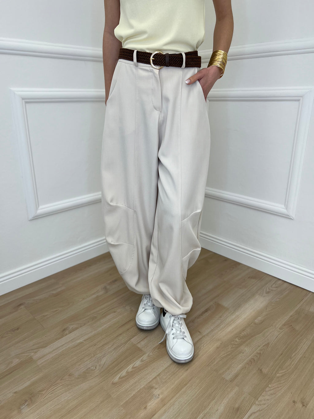 Pantalone Parachute Balloon 28894 Ecru