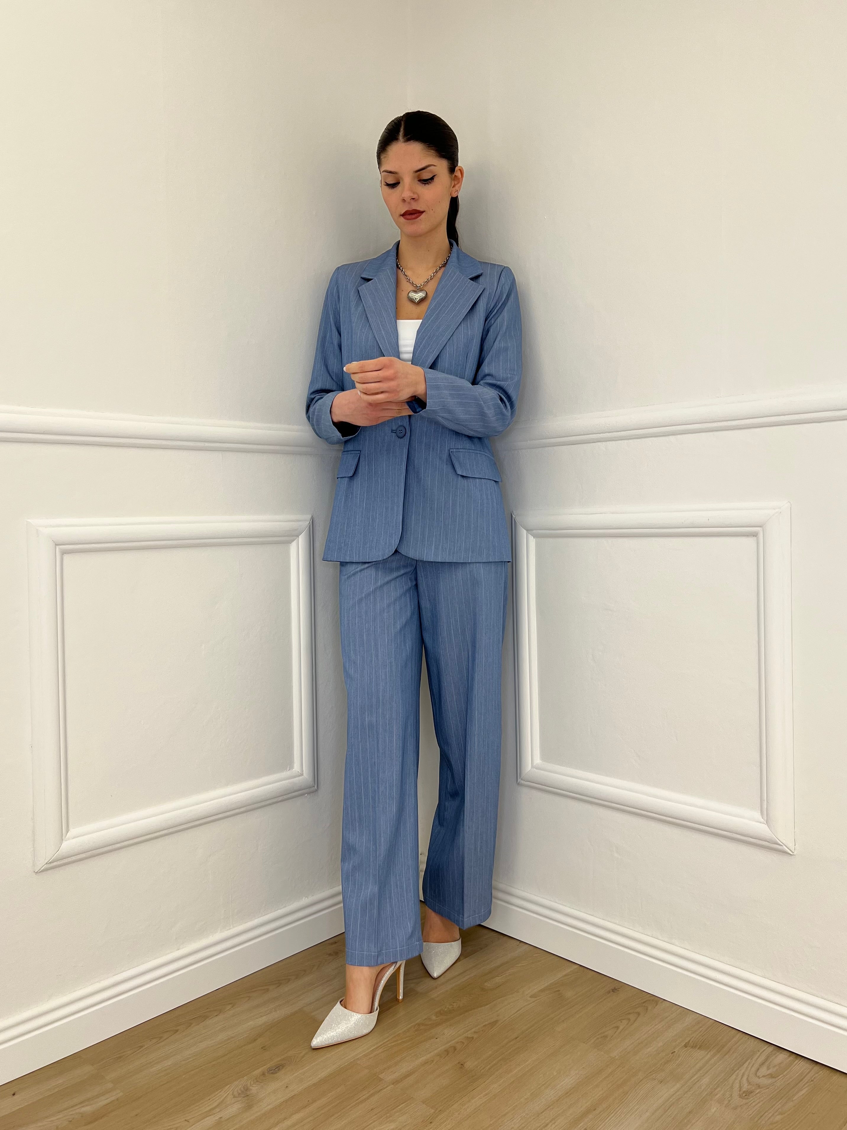 Tailleur Gessato G27636 Avio