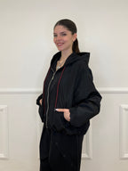 Giubbino Taffetà Cappuccio 5029 Nero