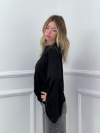 T-shirt Maniche Lunghe Ampie BM270 Nero