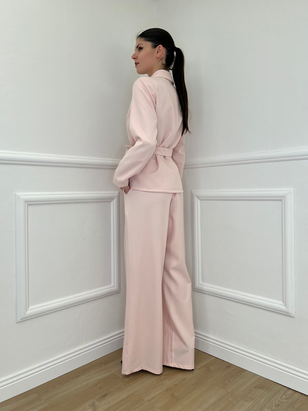 Tailleur con Fiocco 570851 Rosa