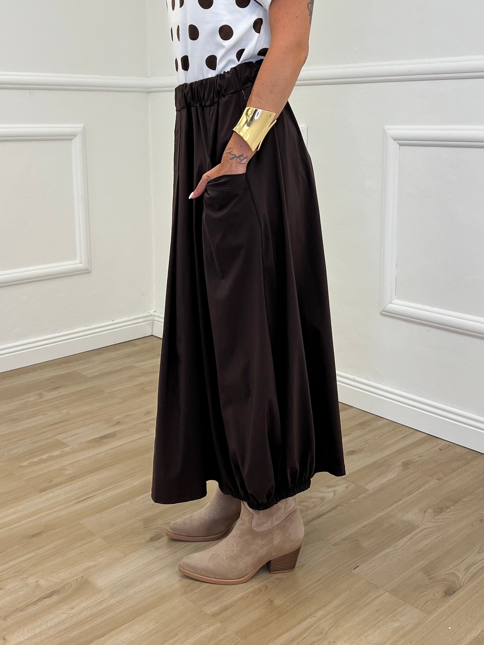 Gonna Bengalina Tasche 2602 Marrone