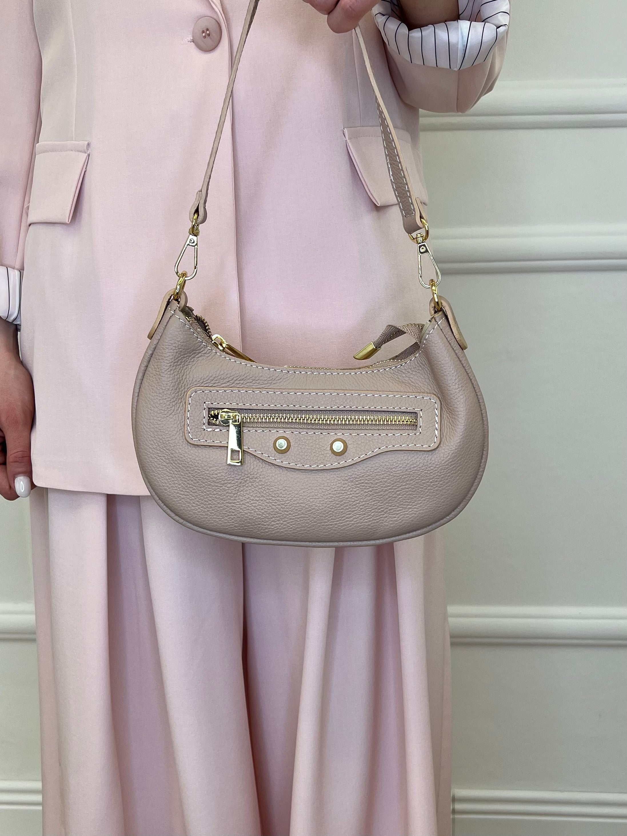 Borsa Hobo Con Borchie CHLOE Vera Pelle