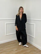 Pantalone Gessato Portafoglio PM 5970 Nero