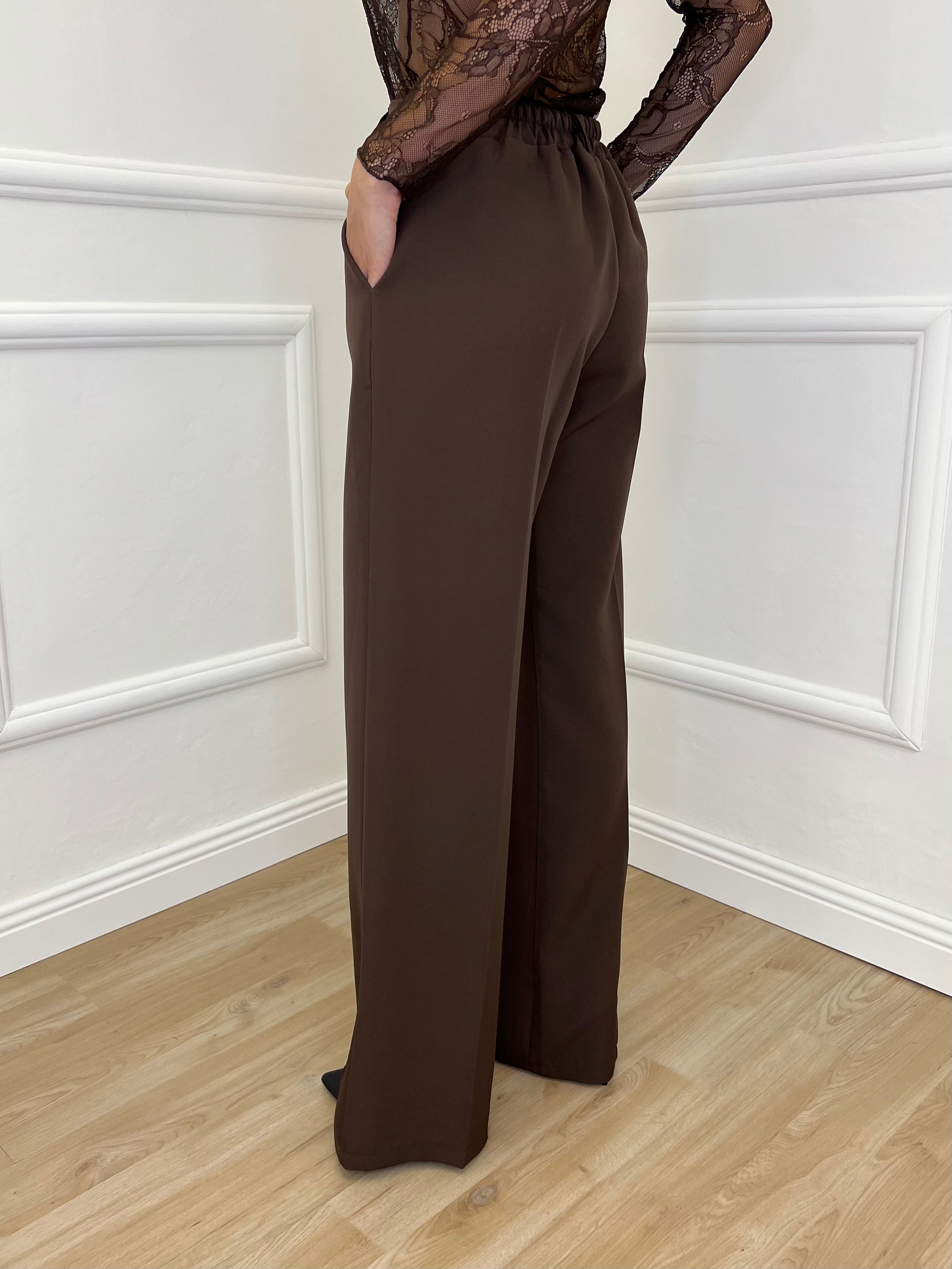 Pantalone a Palazzo 3715 Caffè - Bazar Abbigliamento