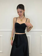 Top Con Spalline 25206 Nero
