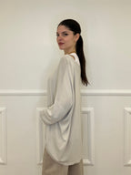 Twin Set Maxi Maglia e Canotta 53716 Ecru