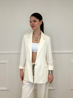 Blazer in Viscosa 27435 Panna
